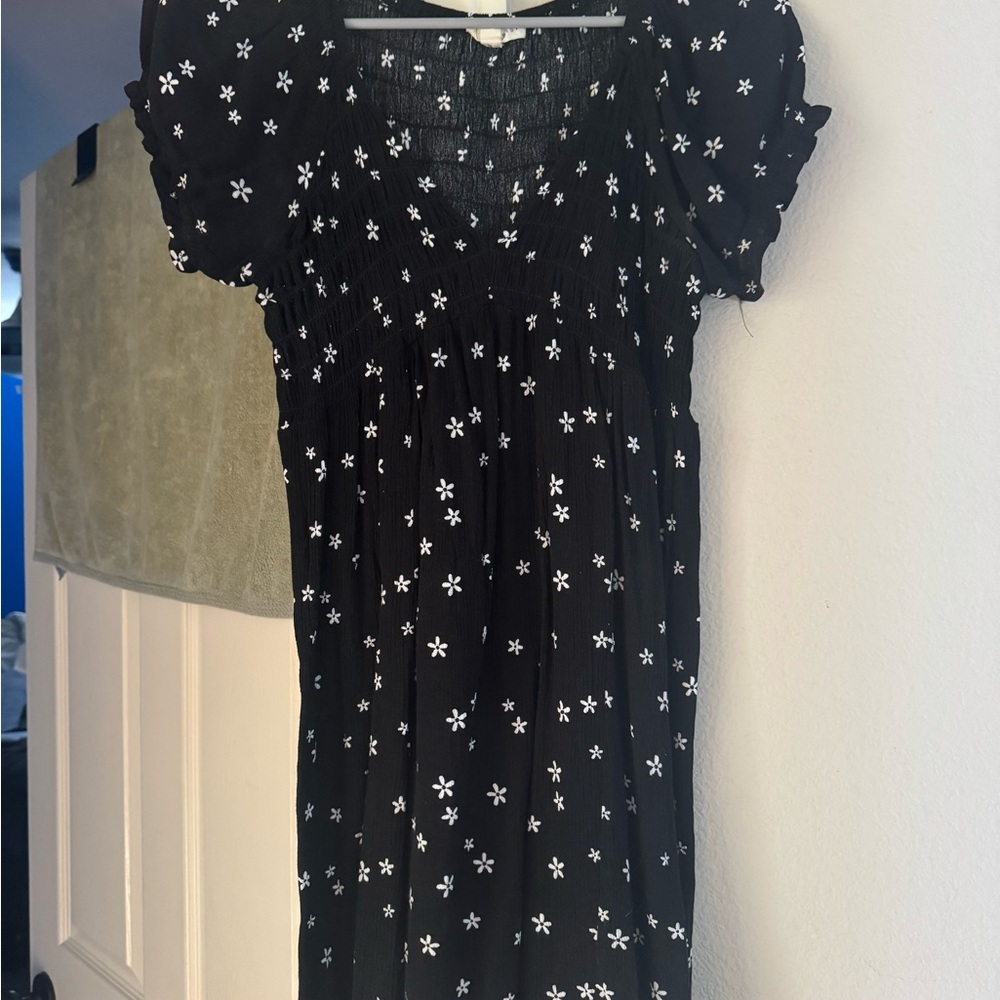 Pacsun Black Flower Dress